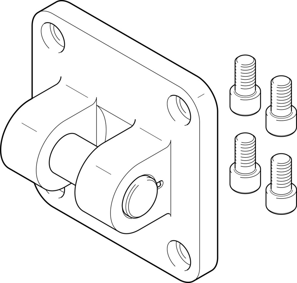 Festo Gaffel Flens Bouwgrootte 200 ISO 15552 - 152598