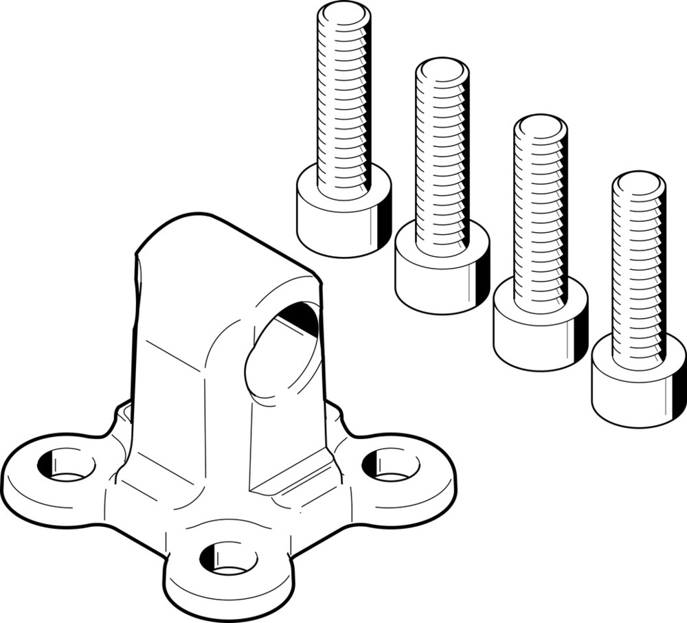 Festo Gaffel Flens Bouwgrootte 25 - 157321