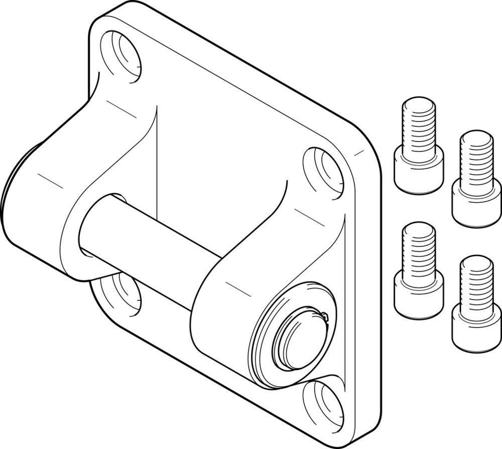 Festo Chape Flasque Taille 200 ISO 15552 - 562455