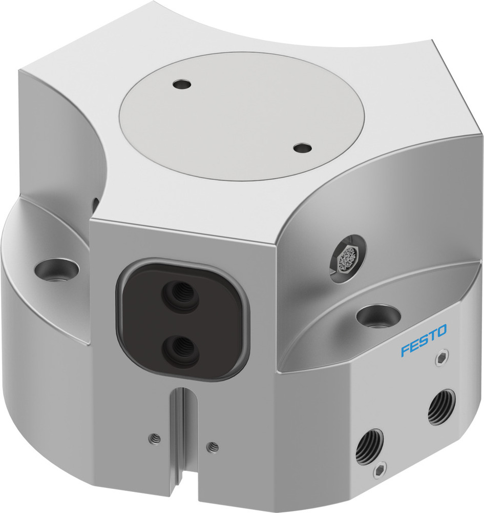 Festo Driepuntsgrijper 10mm Slag - Bouwgrootte 63 Dubbelwerkend - 1163046