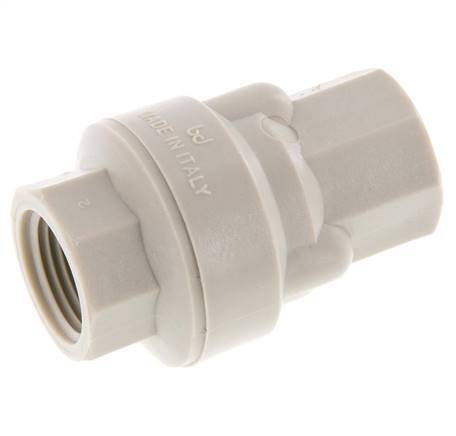 G 1/2'' Polypropylen Rückschlagventil 0.01-6 Bar (0.145-87 Psi)