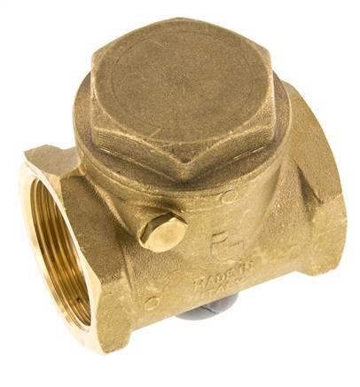 G 1-1/2'' Brass Swing Check Valve 10 bar (145 psi) Metal Seal