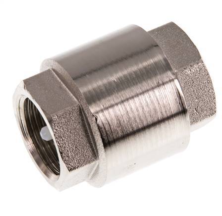 G 3/4'' Clapet Anti Retour Nickelé Laiton 12 Bar (174 Psi)
