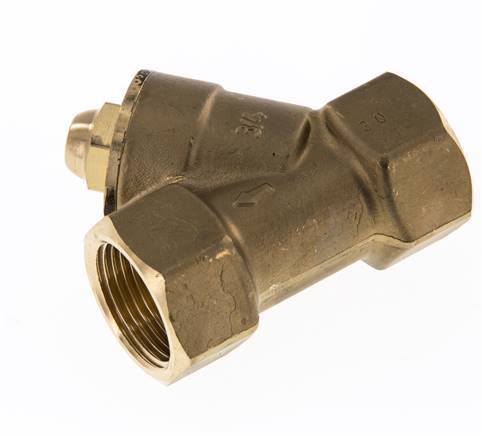Rp 1-1/4'' Brass Y Check Valve 16 bar (232 psi) FKM