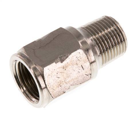 R/Rp 3/8'' M/F Mini Clapet Anti Retour Nickelé Laiton 10 Bar (145 Psi) NBR Avec Ressort