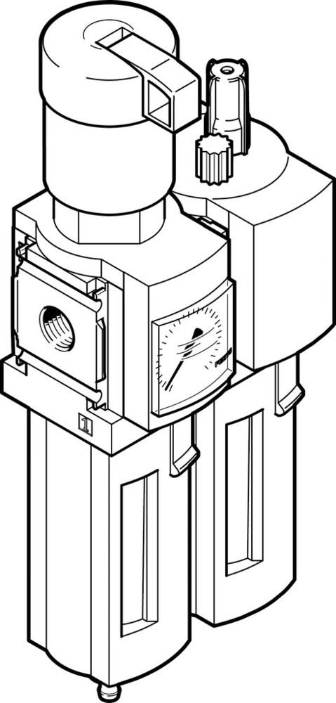 Festo Luchtverzorgingsunit G1/4'' 0.5-7bar 1400l/min 40µm - 8042669