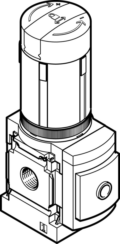 Festo Régulateur De Pression G1/2'' 0.5-12bar 5500l/min - 530332