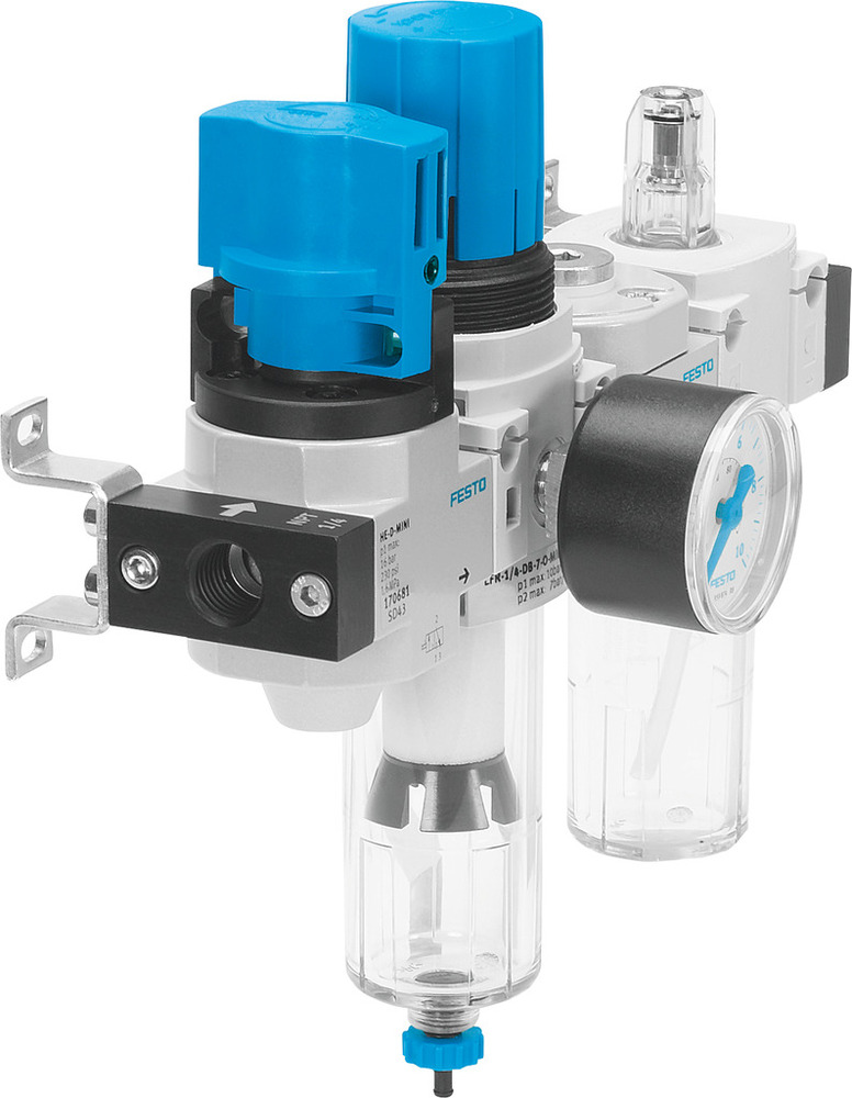 Festo Luchtverzorgingsunit G1/8'' 0.5-12bar 640l/min 40µm Mini - 185815