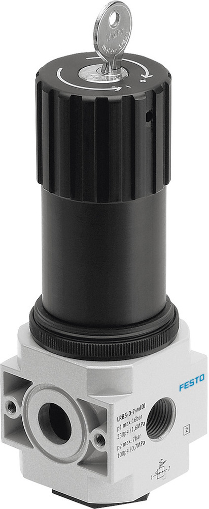 Festo Druckregelventil Anschlussplatte 0.5-12bar 3800l/min Midi - 194686