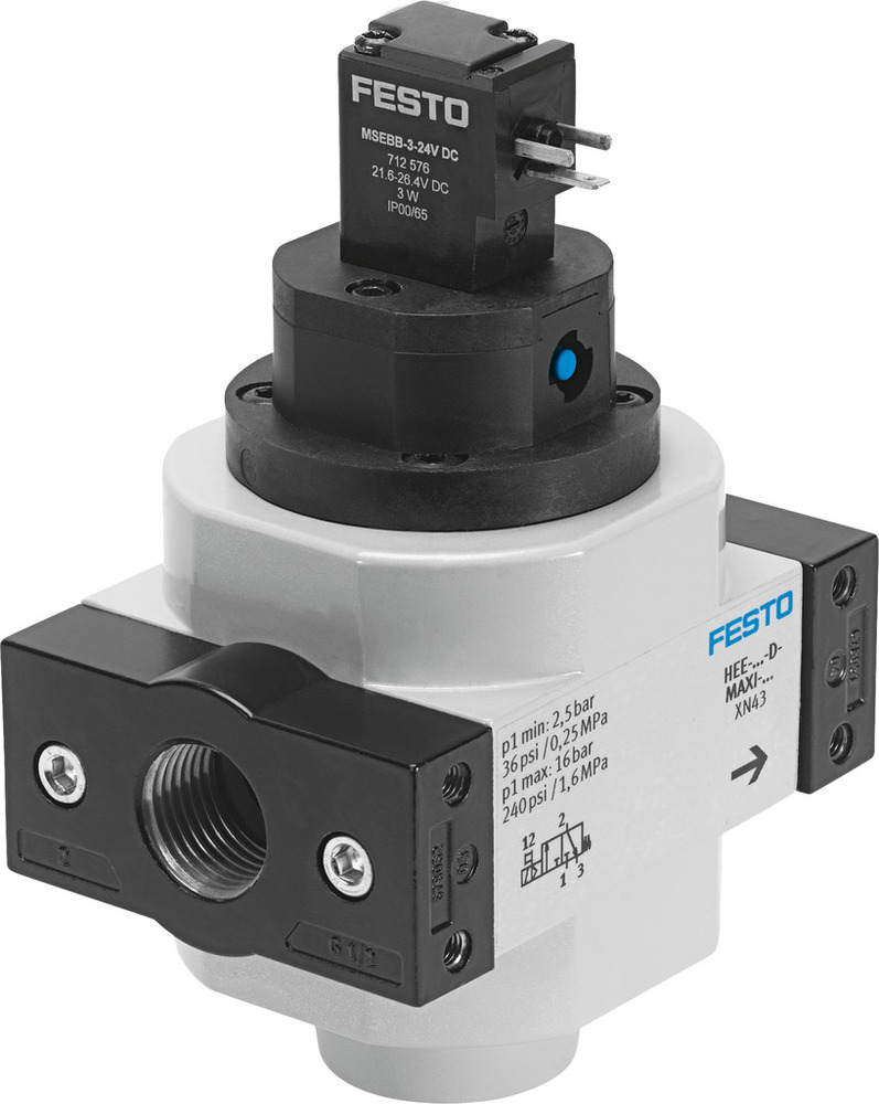 FESTO Inschakelventiel G1/2'' 2.5-16bar 5600l/min Maxi - 186518