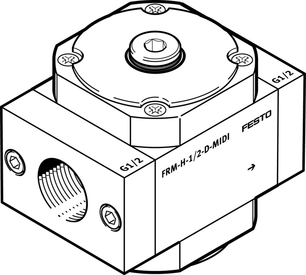 Festo Abzweigmodul G1/2'' 0.2-16bar 5100l/min Midi - 162792