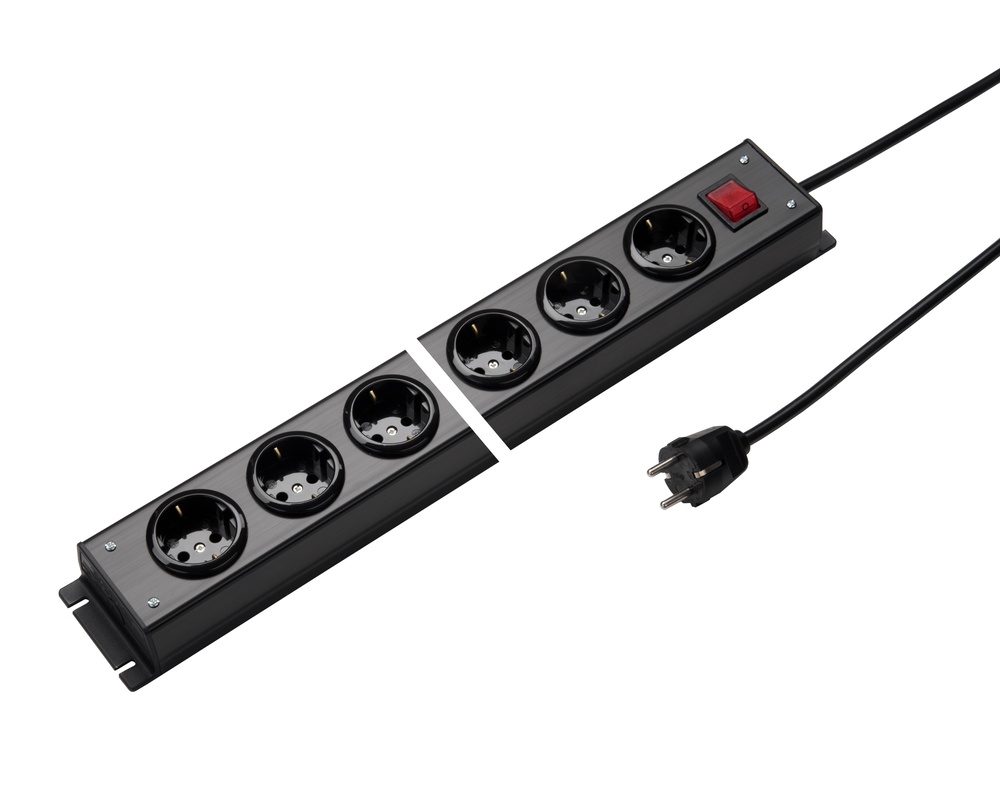 Martin Kaiser 4-Wege Steckdosenleiste mit Erdungsschalter 1,5m Kabel (Europäische Steckdose) - 1001ZL4SW15 [10 Stück]