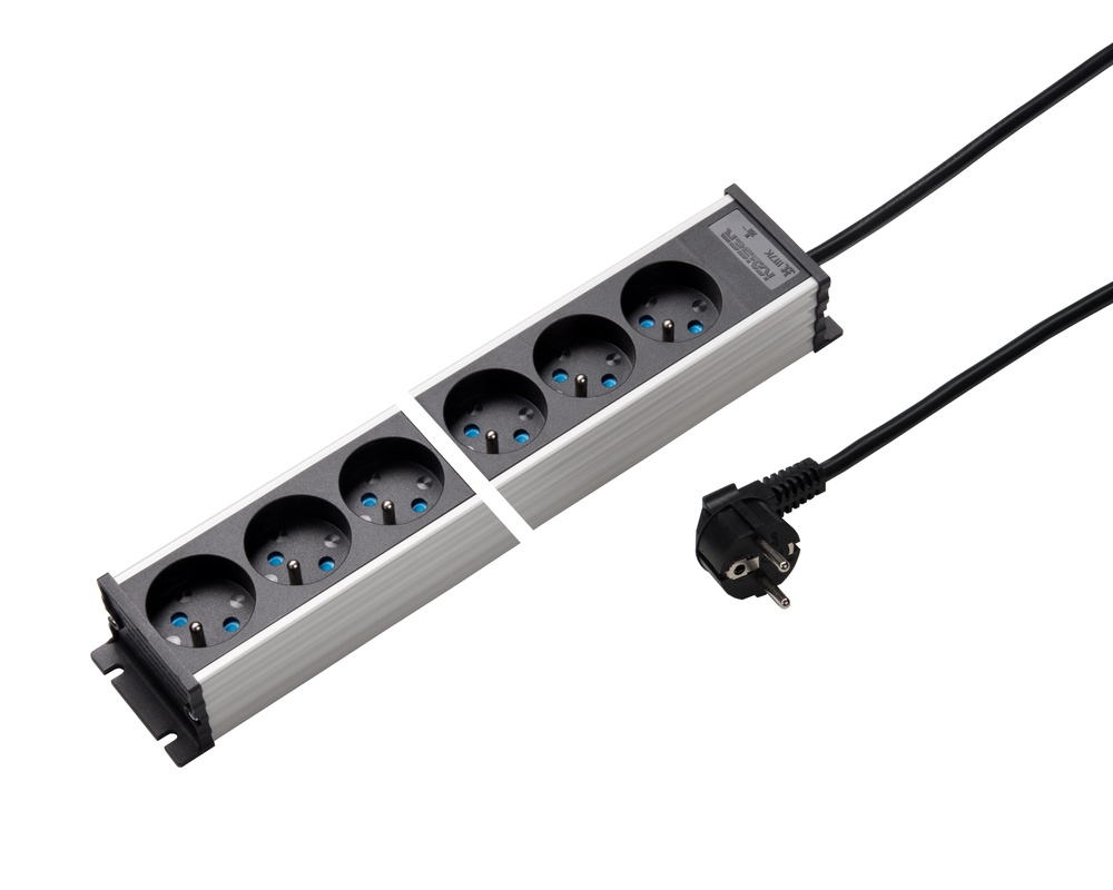 Martin Kaiser 12-Way Power Outlet Strip With Earthing Pin 1.5M Cable (European Socket) - 1117KZL12l-sw15 [10 Pieces]