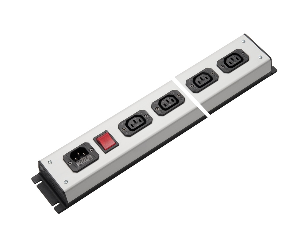 Martin Kaiser 8-Weg Power Outlet Strip C13 70 Graden 10Amp Schakelaar - 1025/8l-sw [10 Stuks]