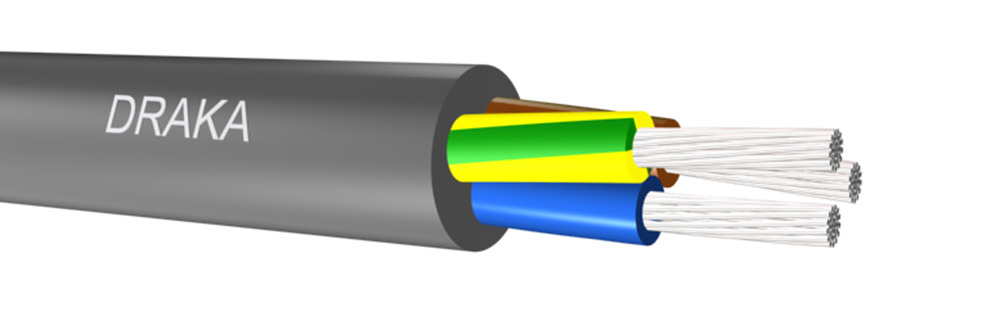 Draka Edrateen Heat Resistant Cable 4G1mm² 110°C - 108066 [100 Meters]