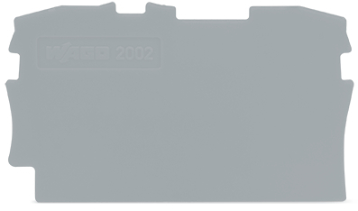 Wago TopJob S Fin Et Plaque Intermédiaire Grise - 2002-1291