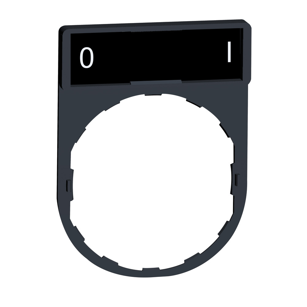 Schneider Electric Harmony XB4 XB5 O-I Legende Plattenhalter - ZBY2178
