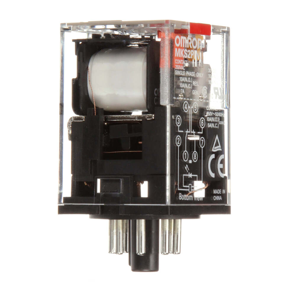 Omron MKS 8-Pin DPDT Relais Mit LED Und Testknopf - MKSN8487M