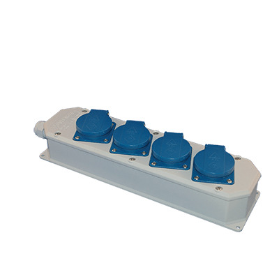 Hateha Caja De Distribución De Energía De 4 Vías IP44 16A 230V - 12.212.000