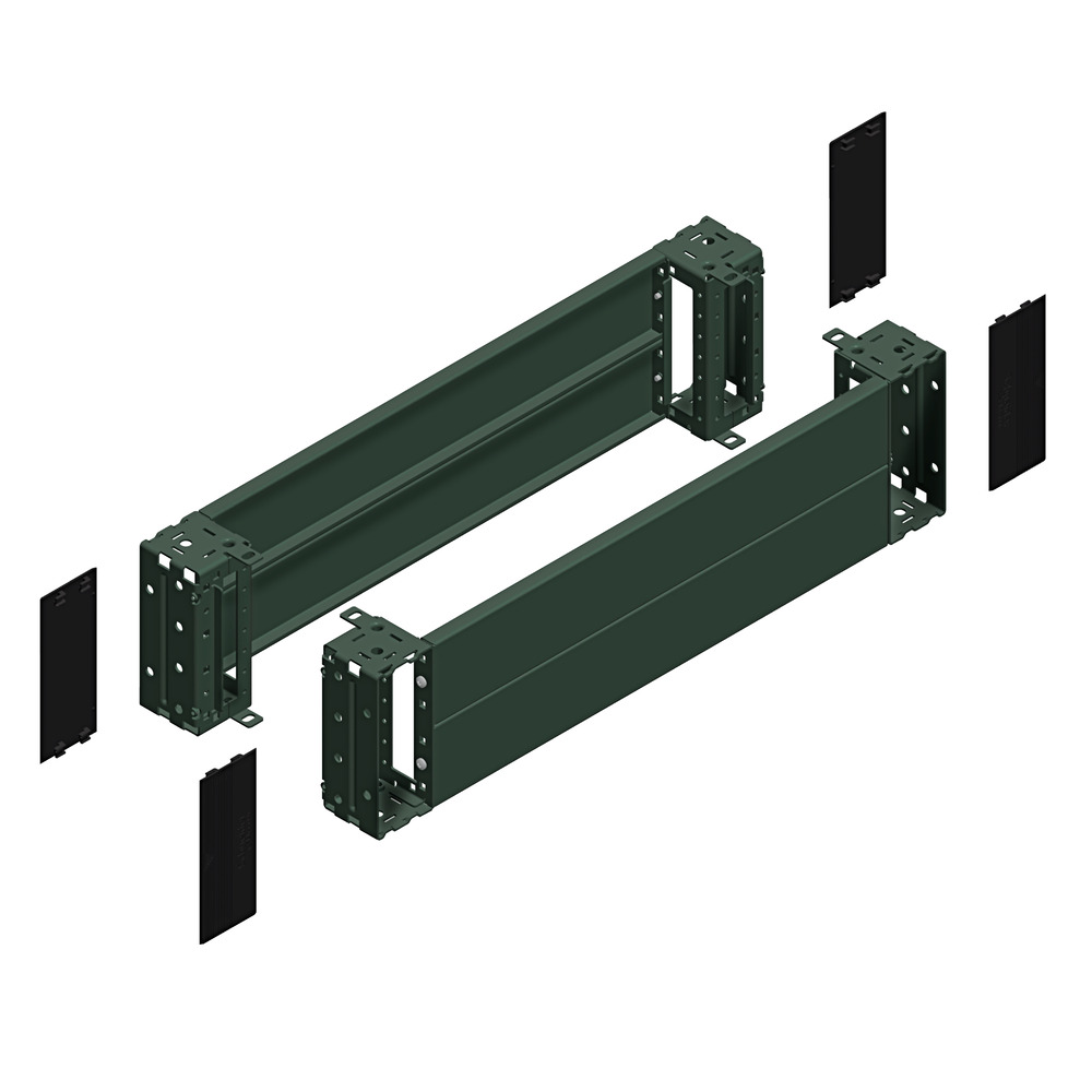 Voorplaat Plint Kit Voor Spacial SF Kast 1600x200mm Grijs - NSYSPF16200