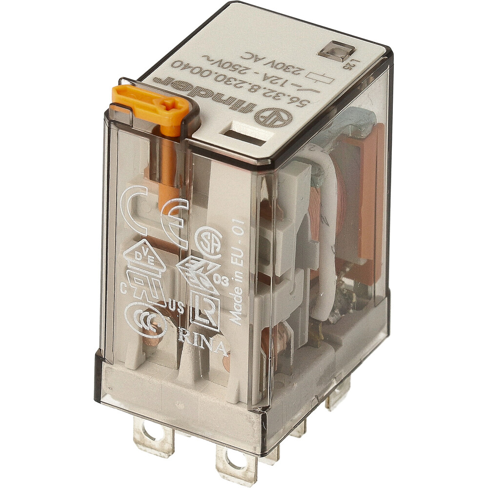 Finder 56 Serie Leistungsrelais 12A 230VAC Doppel CO Kontakt - 56.32.8.230.0040
