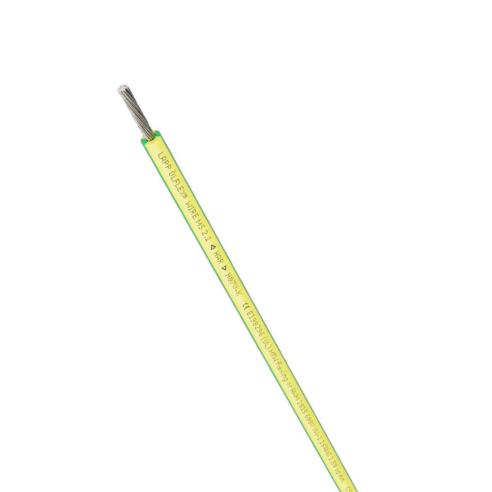 Multi Standard SC 2.1 Einadriges Kabel 1mm² Grün Gelb - 4160300 [100 Meter]