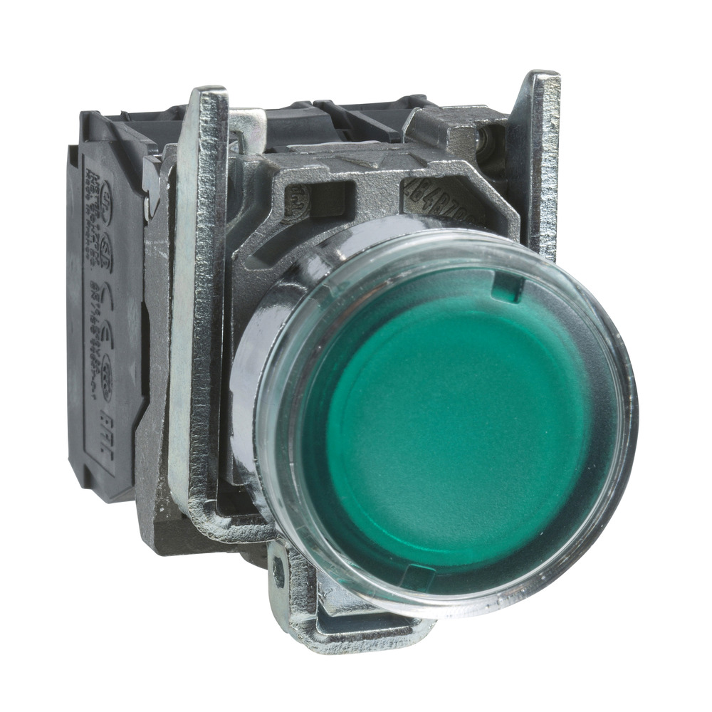 Schneider Electric XB4 Verlichte Groene Drukknop 250V - XB4BW3365