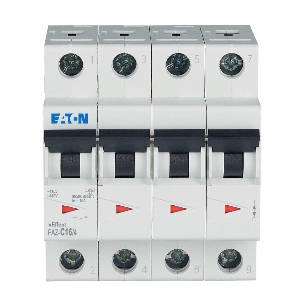 Eaton Faz-C16/4 4-poliger MCB Schutzschalter 16A - 279061