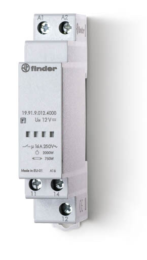 Finder 19.91 Vermogen Relais Module 16A 12VDC - 19.91.9.012.4000