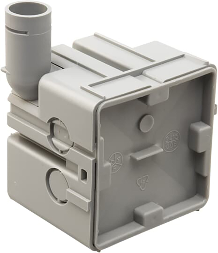 Caja De Conexiones De Montaje En Pared 16mm Entrada Única 58mm De Profundidad - 7126.330