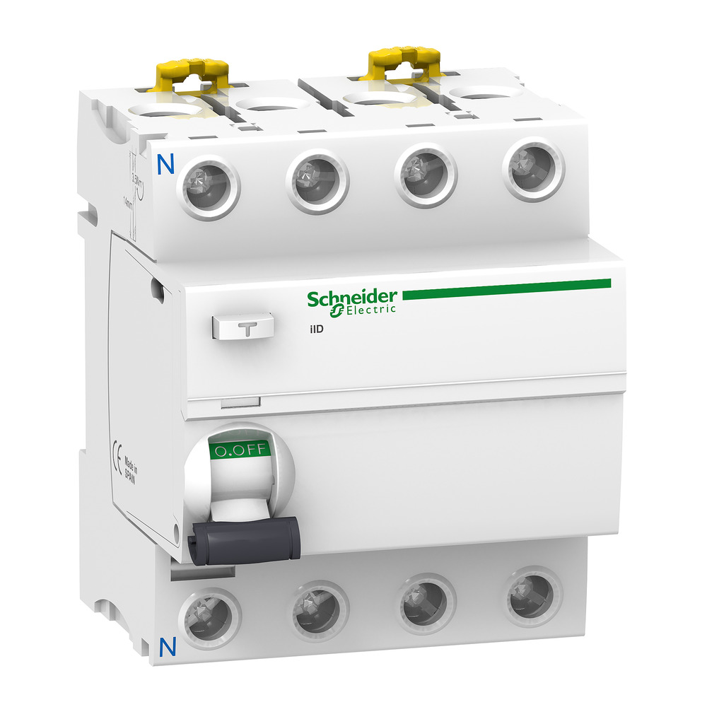 Schneider Electric Acti9 4P 80A 300mA Typ A RCCB - A9R25480