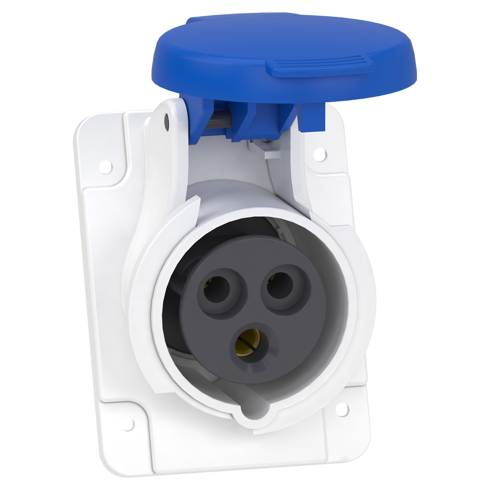 Schneider Electric PratiKa 16A Abgewinkelte Steckdose IP44 - PKF16F423