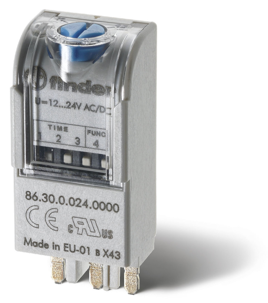 Finder 86.30 Multi-Function Timer Module 12-24V AC/DC - 86.30.0.024.0000