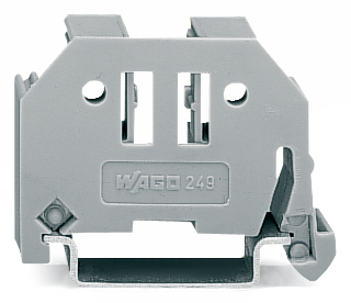 Wago 249-117 DIN Rail End Stop 10mm Gray - 249-117