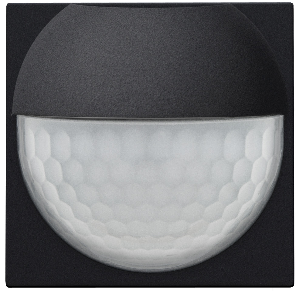 Niko Home Control Wall Motion Detector Black Finish Set - 161-55511