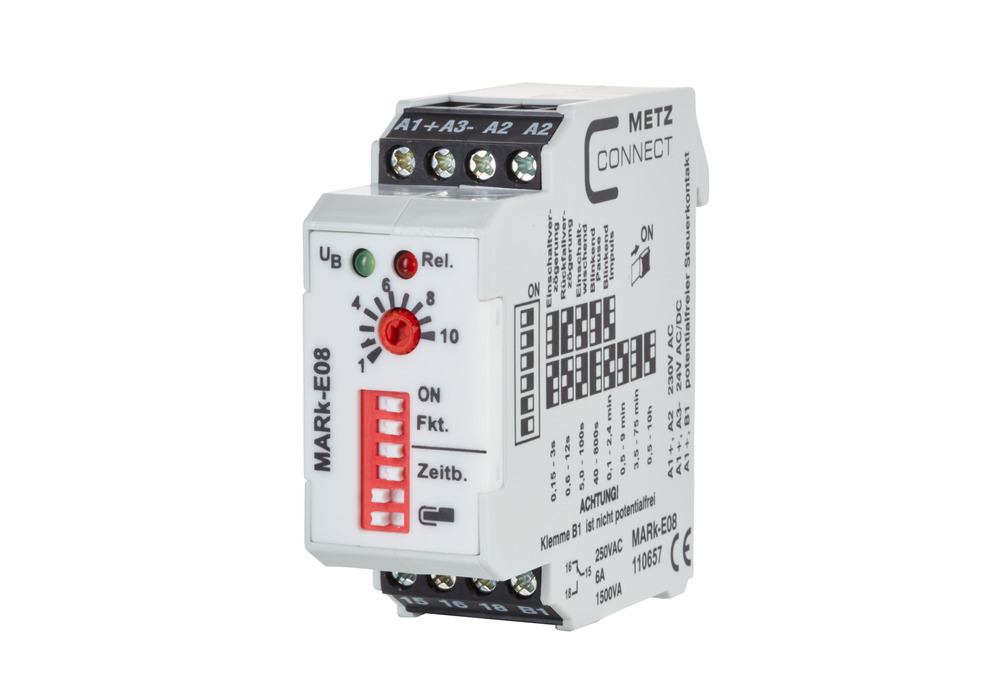 Metz Connect MARk-E08 Multifunctionele Timer Relais - 110657