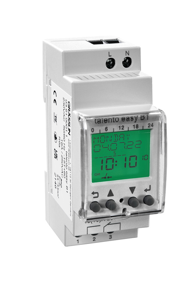 Grasslin Talento 371 Digital DIN Rail Timer Switch - G03.61.0001.1