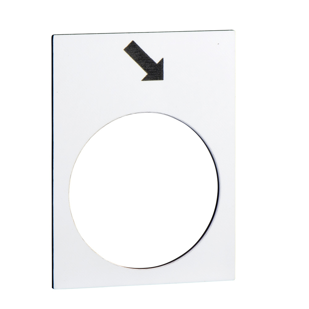 Schneider Harmony Voorwaartse Richting Label 30x40mm Wit - ZB2BY4913