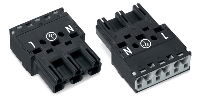 WAGO 770-213 3-Polaire Zwarte Connector Plug - 770-213