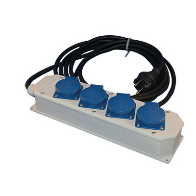 Hateha 4-Way Industrial Power Distribution Box 16A 230V - 12.212.012