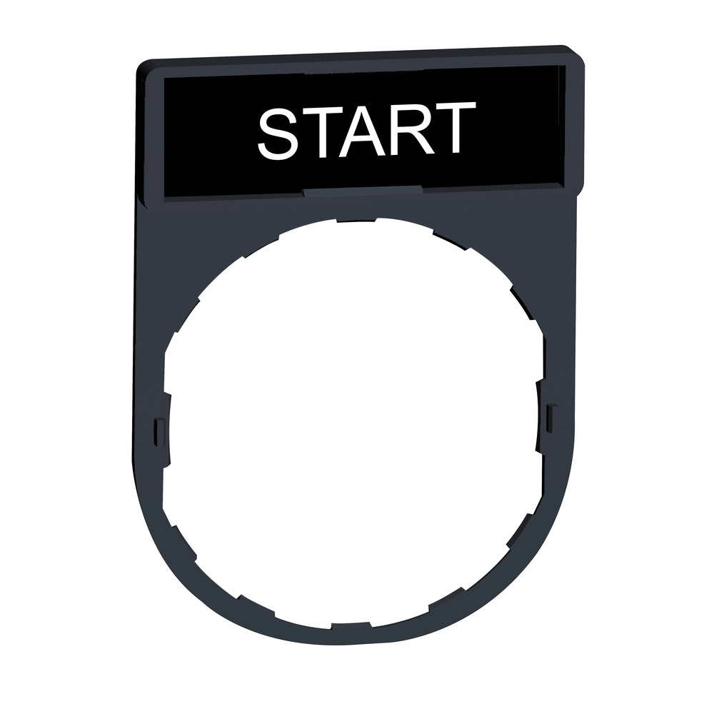 Harmony XB4 XB5 Start Label Holder 30x40mm - ZBY2303