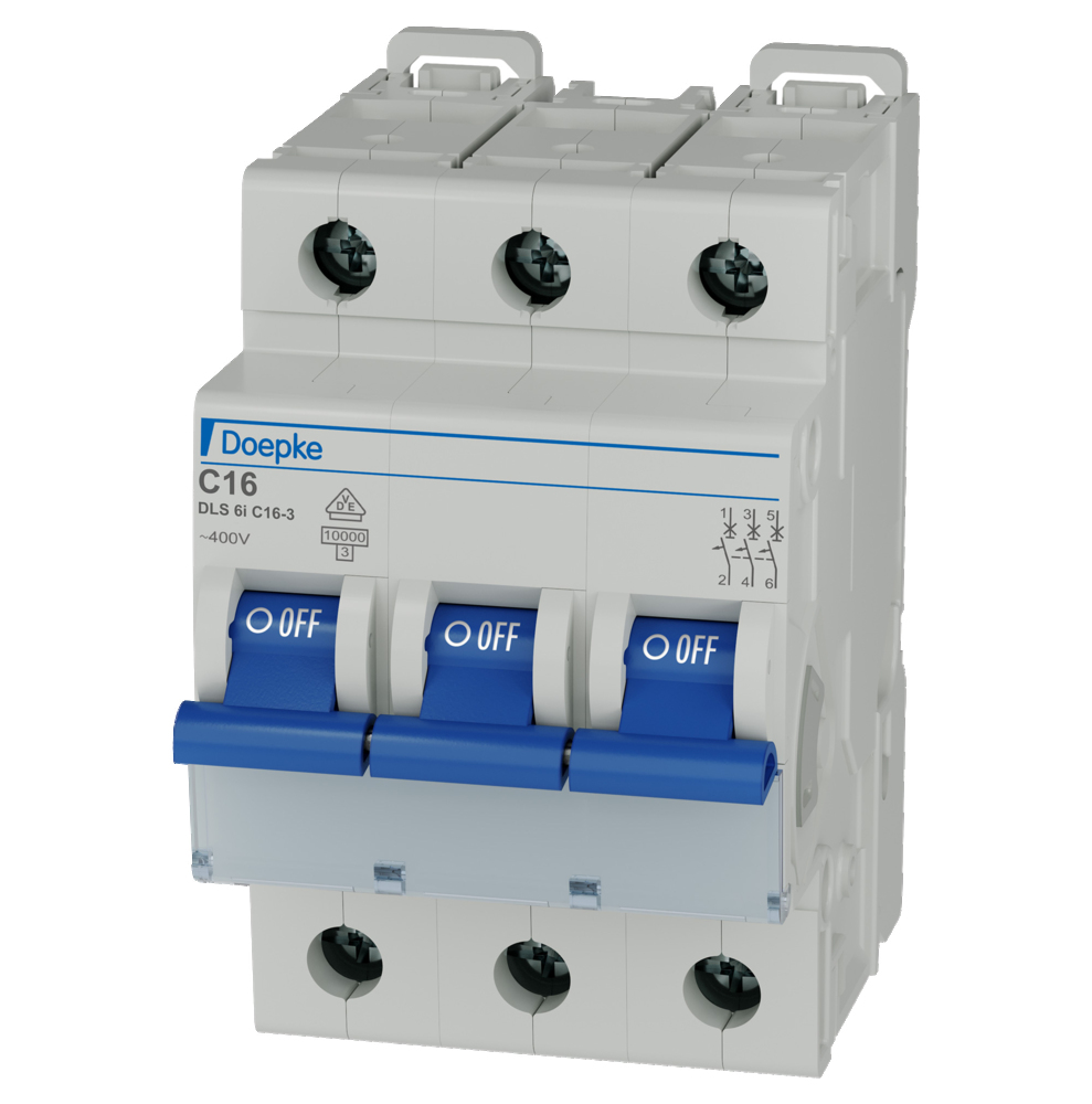Doepke DLS 6I C16 3-Pole 10kA Circuit Breaker - 09916293
