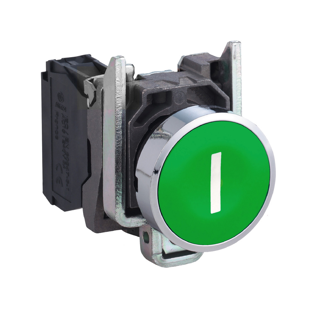 Schneider Electric XB4BA3311 Groene Drukknop Schakelaar - XB4BA3311