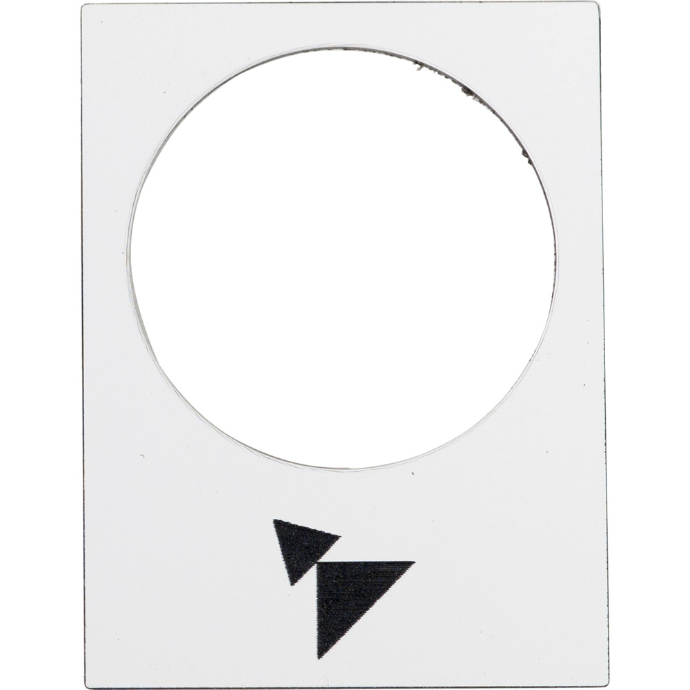 Harmony XAC Forward Slow-Fast Symbol Label 30x40mm White - ZB2BY4915