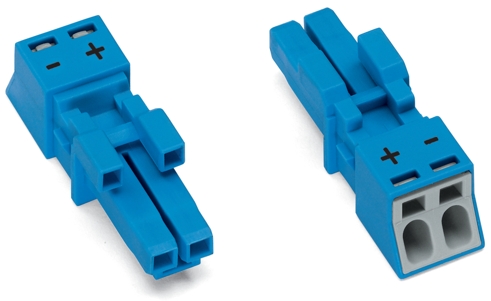 Wago 890-1102 2-Pool Vrouwelijke Connector 250V 16A Blauw - 890-1102