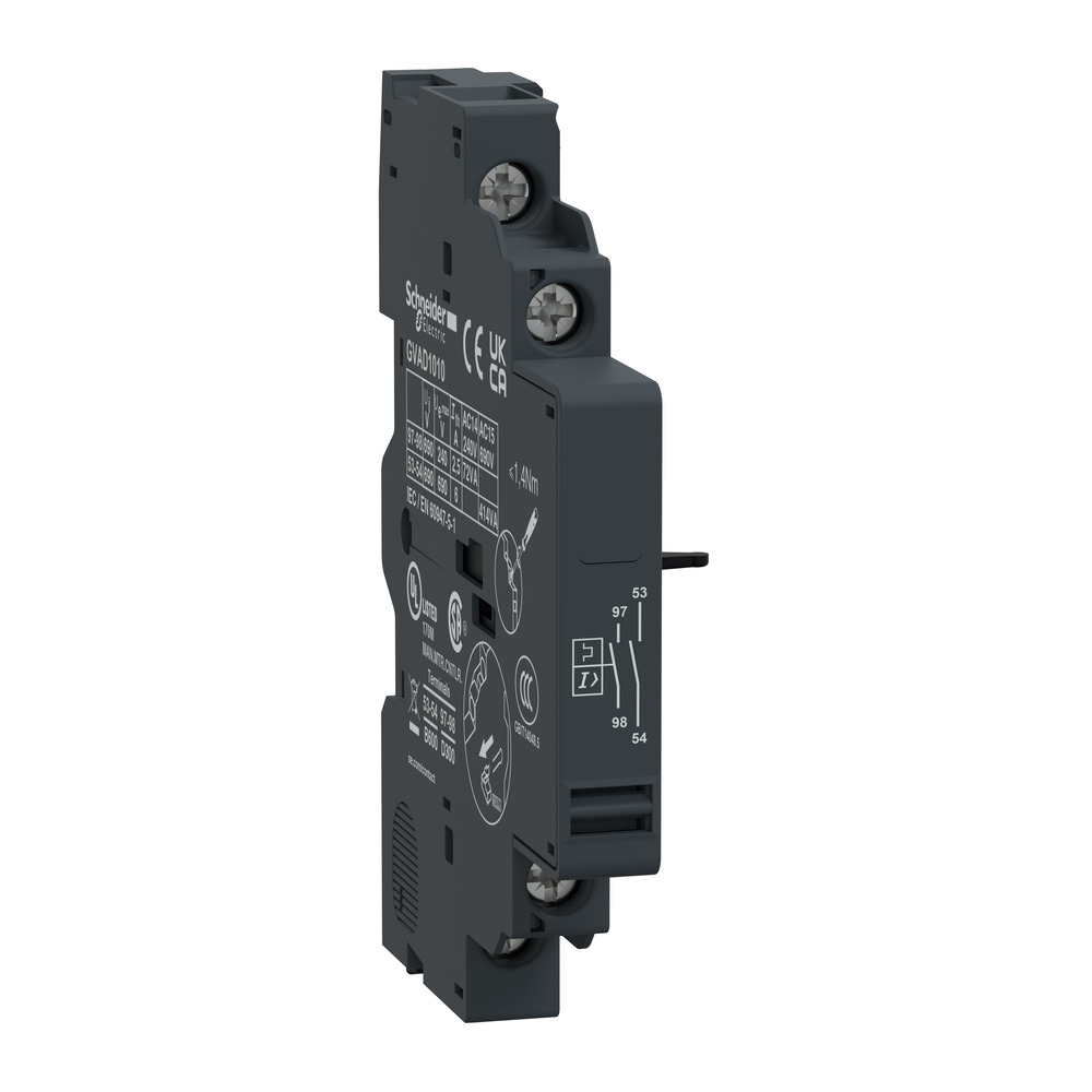 Schneider TeSys GV2/GV3 NO Bloc De Contact Auxiliaire - GVAD1010