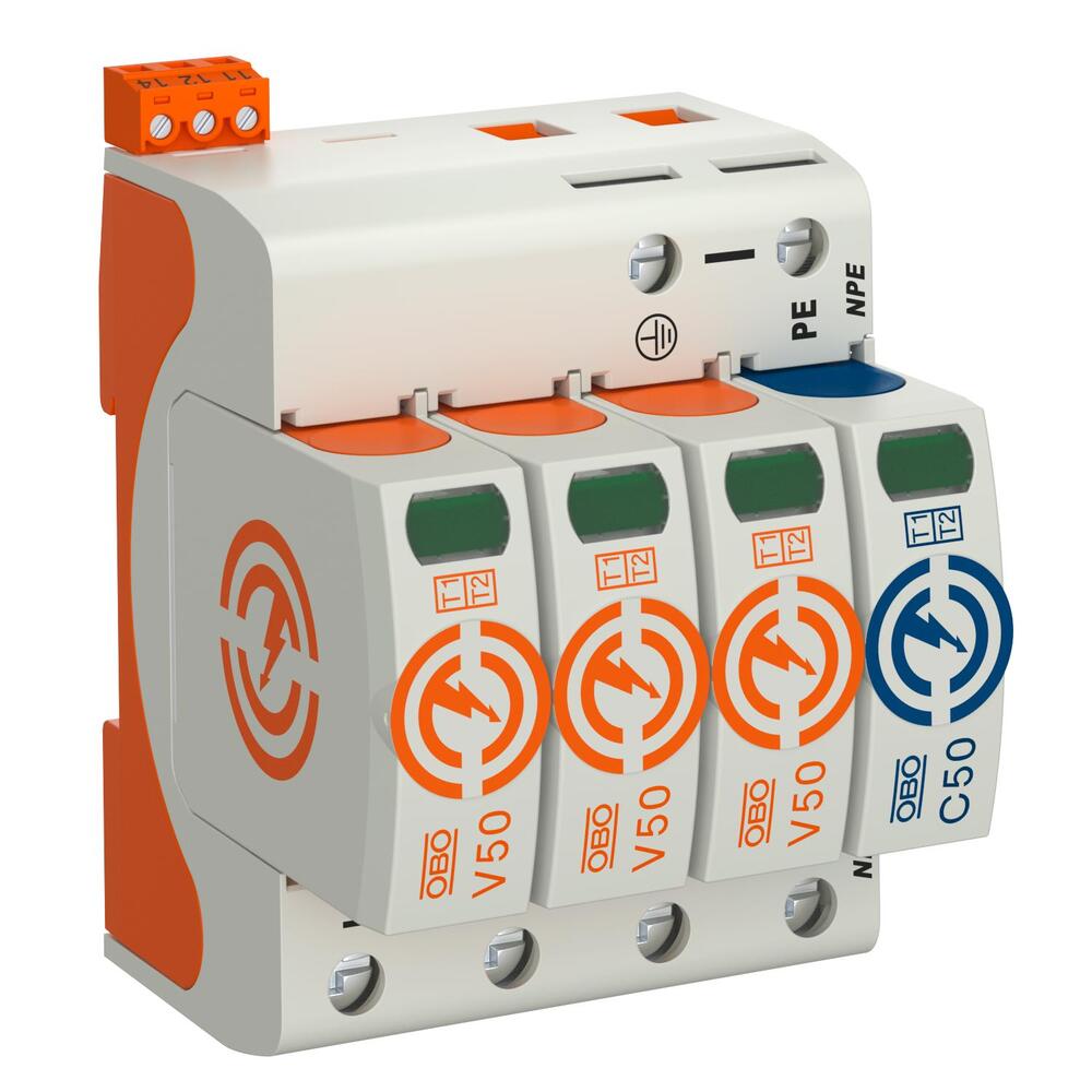 OBO V50 Type 1+2 Parafoudre 280V 50kA - 5093533