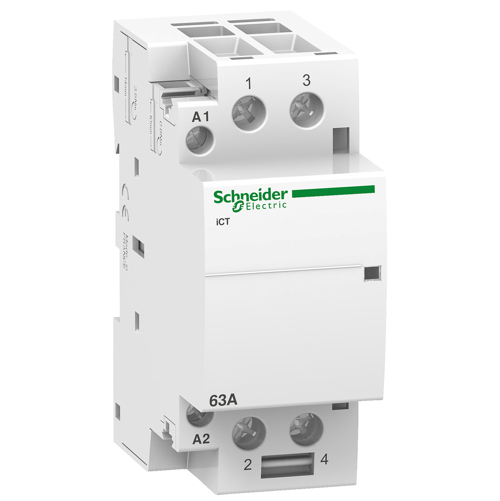 Schneider Electric ICT 63A Dual NO Modulaire Contacteur - A9C20862