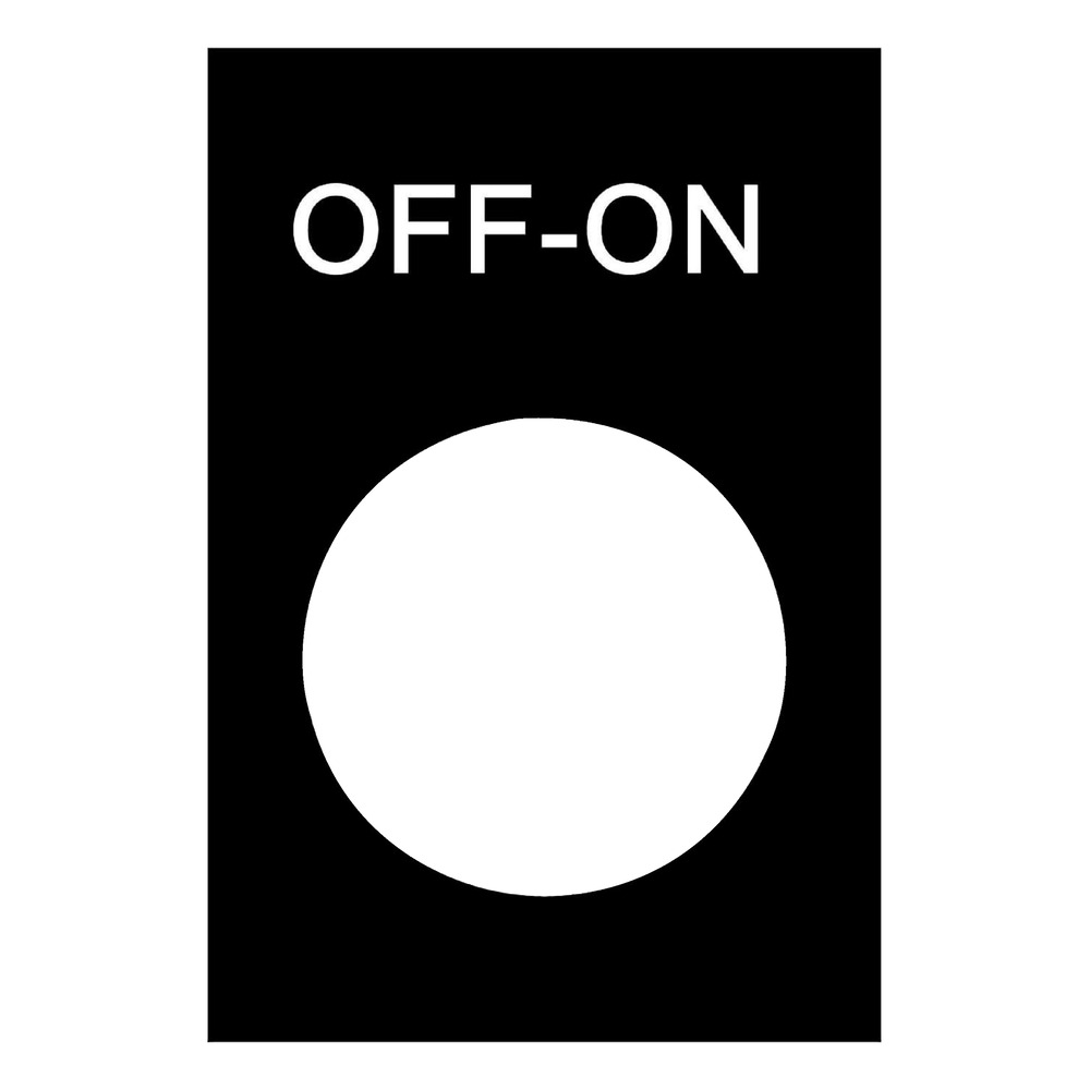 Schneider Harmony XB4 XB5 Legende Platte Aus Ein 30x40mm - ZB2BY2367