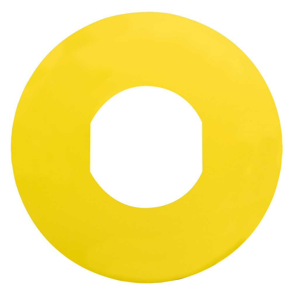 Étiquette D'Arrêt D'Urgence Schneider Electric 60mm Jaune - ZBY9101